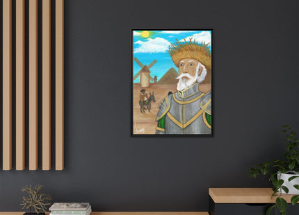 Quijote Jíbaro Framed Canvas - Matte