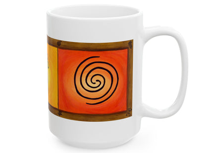 Hieroglyphics Taino Symbols Ceramic Mug —  Coffee Cup (11oz & 15oz)