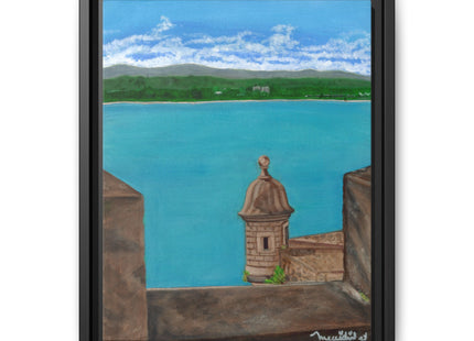 De Paseo en San Juan Matte Framed Canvas