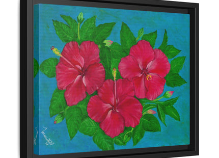 Trio Amapola Matte Framed Canvas
