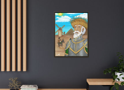 Quijote Jíbaro Framed Canvas - Matte