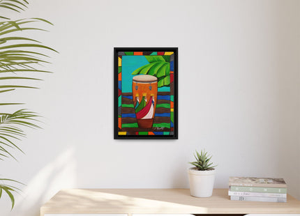 Framed Canvas Art — Conga Campera (Three wise men)