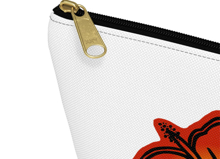 I Have Taino Blood Pouch — Taino Hieroglyphics design cosmetic T-Bottom Bag (white)