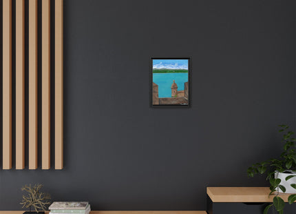 De Paseo en San Juan Matte Framed Canvas
