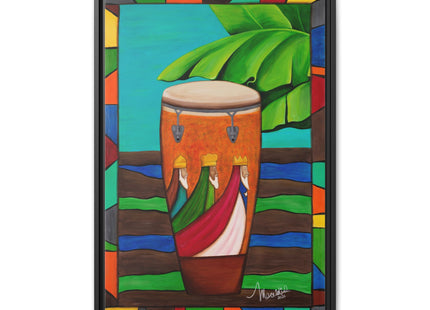 Framed Canvas Art — Conga Campera (Three wise men)