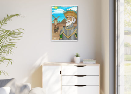 Quijote Jíbaro Framed Canvas - Matte