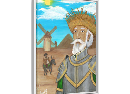 Quijote Jíbaro Framed Canvas - Matte