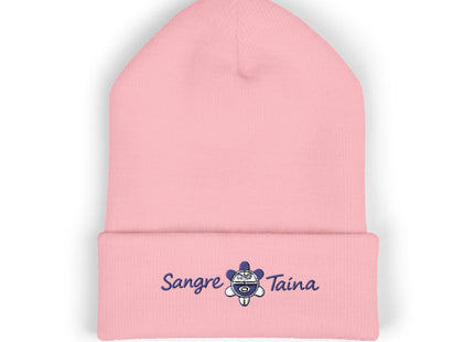 Taino Symbol Beanie Hat Embroidered with Sangre Taina Logo - Classic