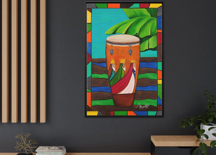 Framed Canvas Art — Conga Campera (Three wise men)