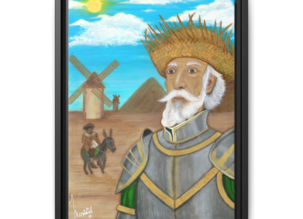 Quijote Jíbaro Framed Canvas - Matte
