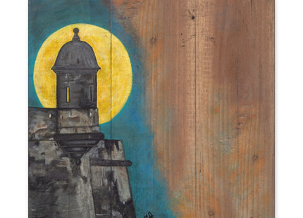 Garita at Night - Matte Canvas, Stretched, 1.25"