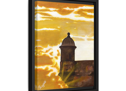 Atardecer en San Juan Framed Canva