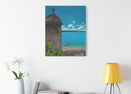 De Pezca en San Juan - Matte Canvas, Stretched, 1.25"