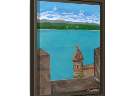De Paseo en San Juan Matte Framed Canvas