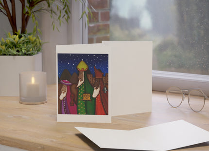 Greeting Cards - Three Wise Men Holiday Detail