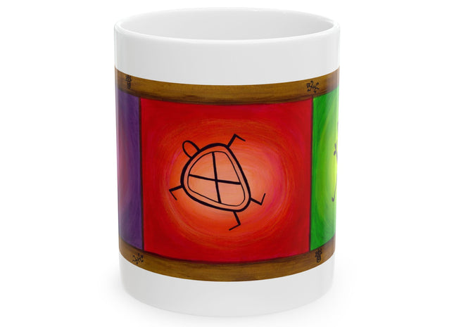 Hieroglyphics Taino Symbols Ceramic Mug —  Coffee Cup (11oz & 15oz)
