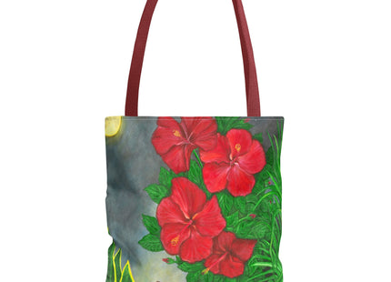 Una Noche en Puerto Rico with coqui and amapolas - Tote Bag