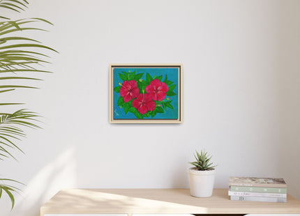 Trio Amapola Matte Framed Canvas