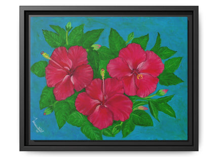 Trio Amapola Matte Framed Canvas