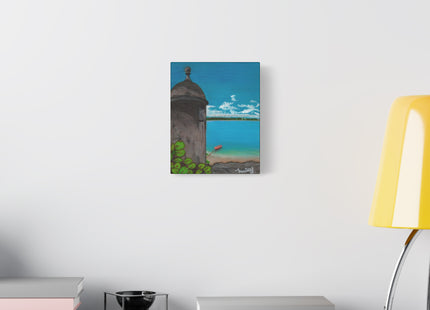 De Pezca en San Juan - Matte Canvas, Stretched, 1.25"