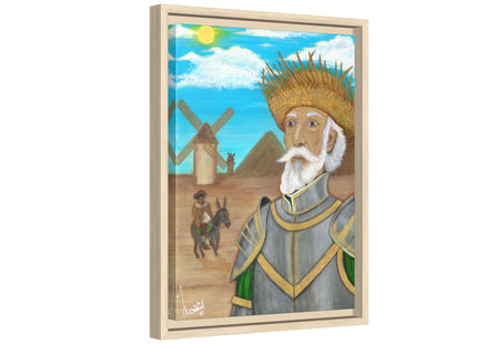 Quijote Jíbaro Framed Canvas - Matte