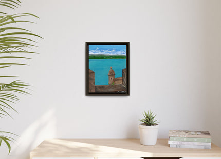 De Paseo en San Juan Matte Framed Canvas