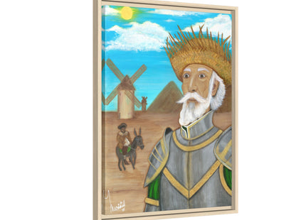 Quijote Jíbaro Framed Canvas - Matte