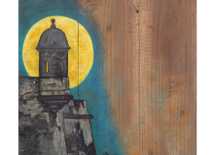 Garita at Night - Matte Canvas, Stretched, 1.25"