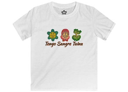 Tengo Sangre Taina Kids T-Shirt - Colorful Heart & Family Design