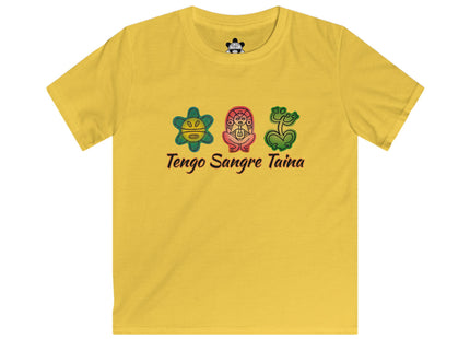 Tengo Sangre Taina Kids T-Shirt - Colorful Heart & Family Design