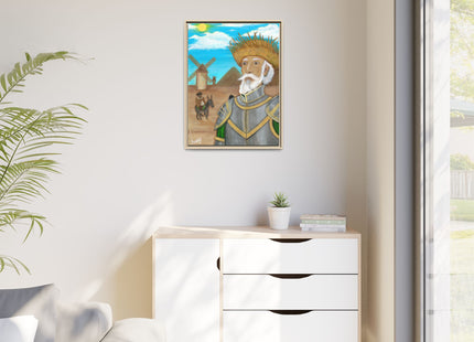Quijote Jíbaro Framed Canvas - Matte
