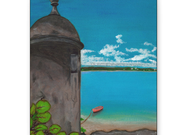 De Pezca en San Juan - Matte Canvas, Stretched, 1.25"