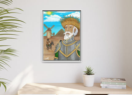 Quijote Jíbaro Framed Canvas - Matte