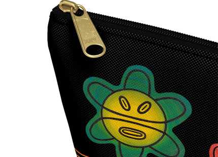 Tengo Sangre Taína Accessory Pouch — Taino Hieroglyphics design cosmetic T-Bottom Bag
