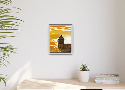 Atardecer en San Juan Framed Canva