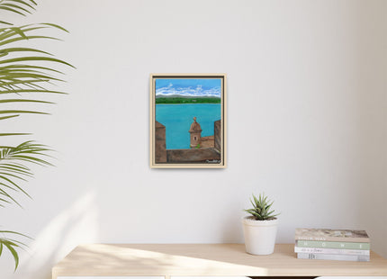 De Paseo en San Juan Matte Framed Canvas