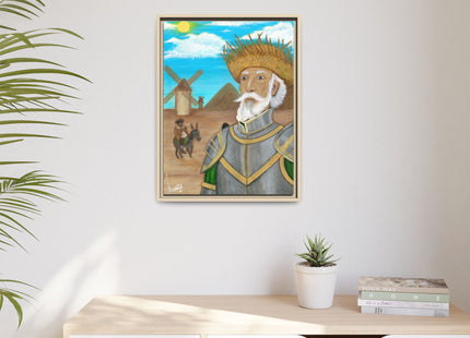 Quijote Jíbaro Framed Canvas - Matte