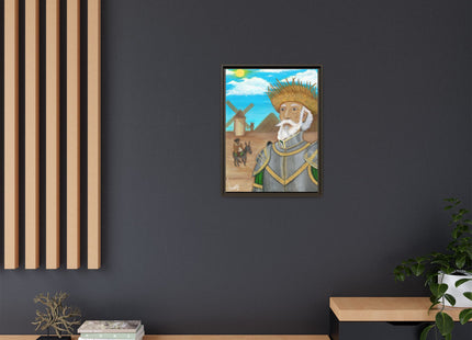 Quijote Jíbaro Framed Canvas - Matte