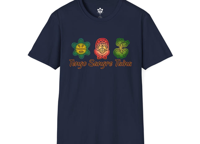 Tengo Sangre Taína T-Shirt — Indigenous Hieroglyphics Taino Symbol Tee (unisex)