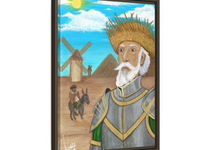 Quijote Jíbaro Framed Canvas - Matte