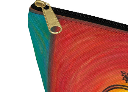 Tropical Hibiscus Symbol Make-up, Accessories Pouch with T‑Bottom