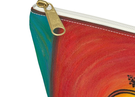 Tropical Hibiscus Symbol Make-up, Accessories Pouch with T‑Bottom