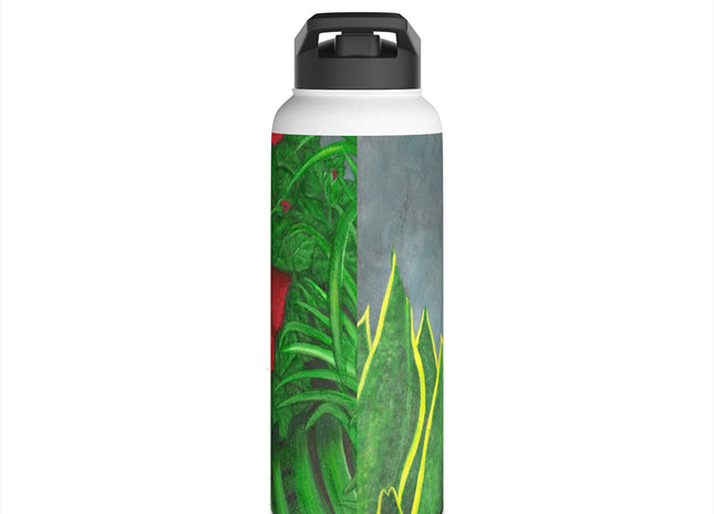 Una Noche en Puerto Rican - Coquí & Amapola Stainless Steel Water Bottle — Heritage Pride