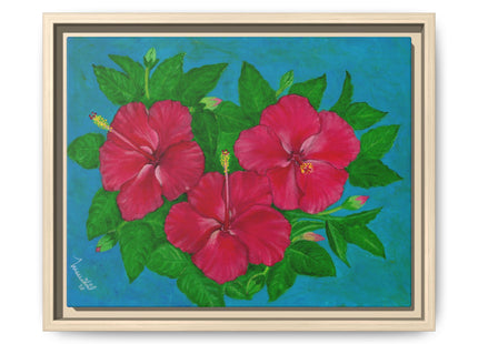 Trio Amapola Matte Framed Canvas