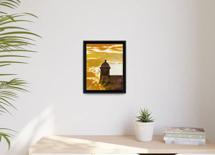 Atardecer en San Juan Framed Canva