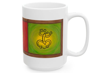 Hieroglyphics Taino Symbols Ceramic Mug —  Coffee Cup (11oz & 15oz)