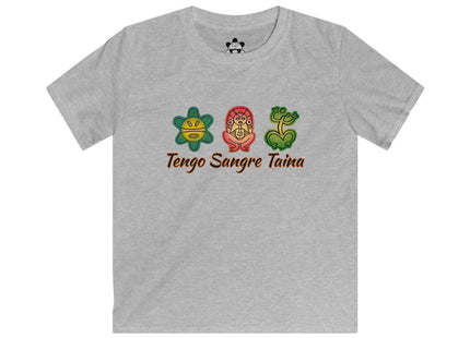 Tengo Sangre Taina Kids T-Shirt - Colorful Heart & Family Design