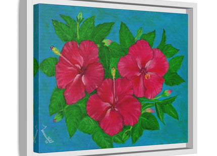Trio Amapola Matte Framed Canvas