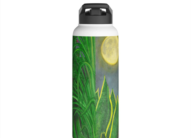 Una Noche en Puerto Rican - Coquí & Amapola Stainless Steel Water Bottle — Heritage Pride
