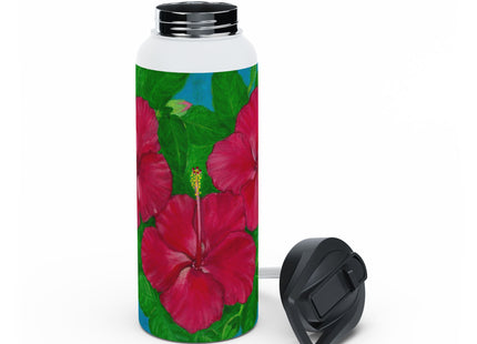 Trio Amapolas - Hibiscus Stainless Steel Water Bottle — Heritage Pride